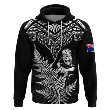 Personalised New Zealand Silver Fern Rugby Hoodie Go All Black 2023 World Cup LT14
