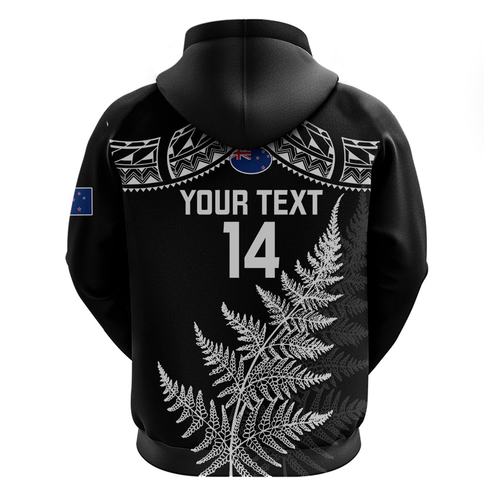 Personalised New Zealand Silver Fern Rugby Hoodie Go All Black 2023 World Cup LT14