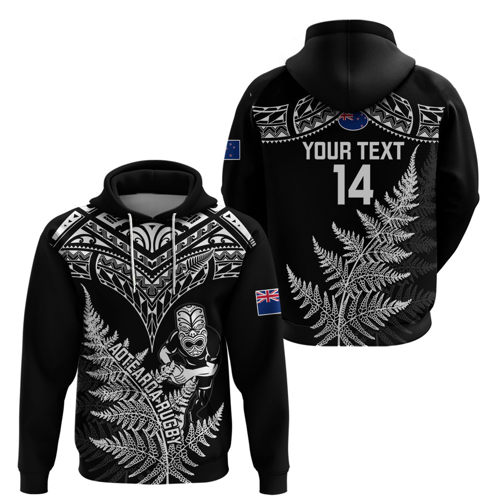 Personalised New Zealand Silver Fern Rugby Hoodie Go All Black 2023 World Cup LT14