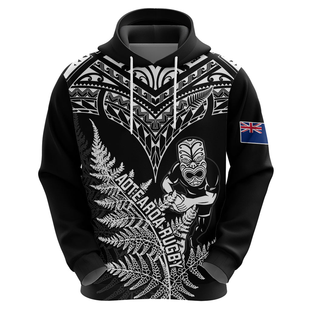 Personalised New Zealand Silver Fern Rugby Hoodie Go All Black 2023 World Cup LT14