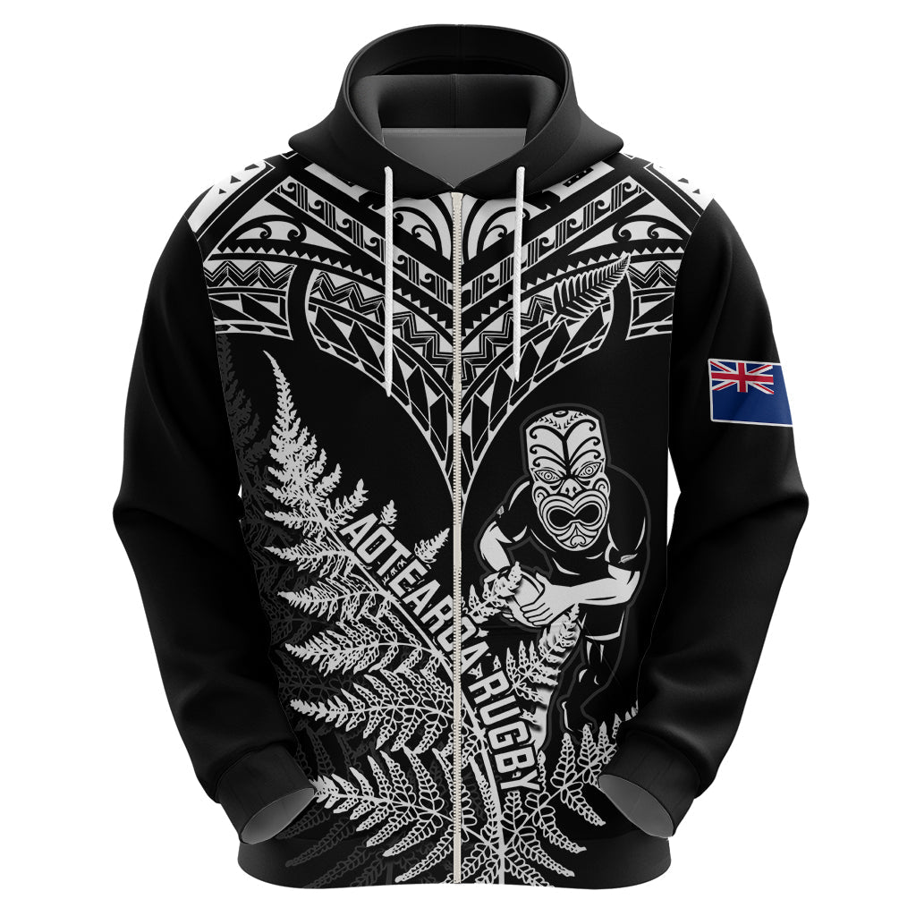 Personalised New Zealand Silver Fern Rugby Hoodie Go All Black 2023 World Cup LT14