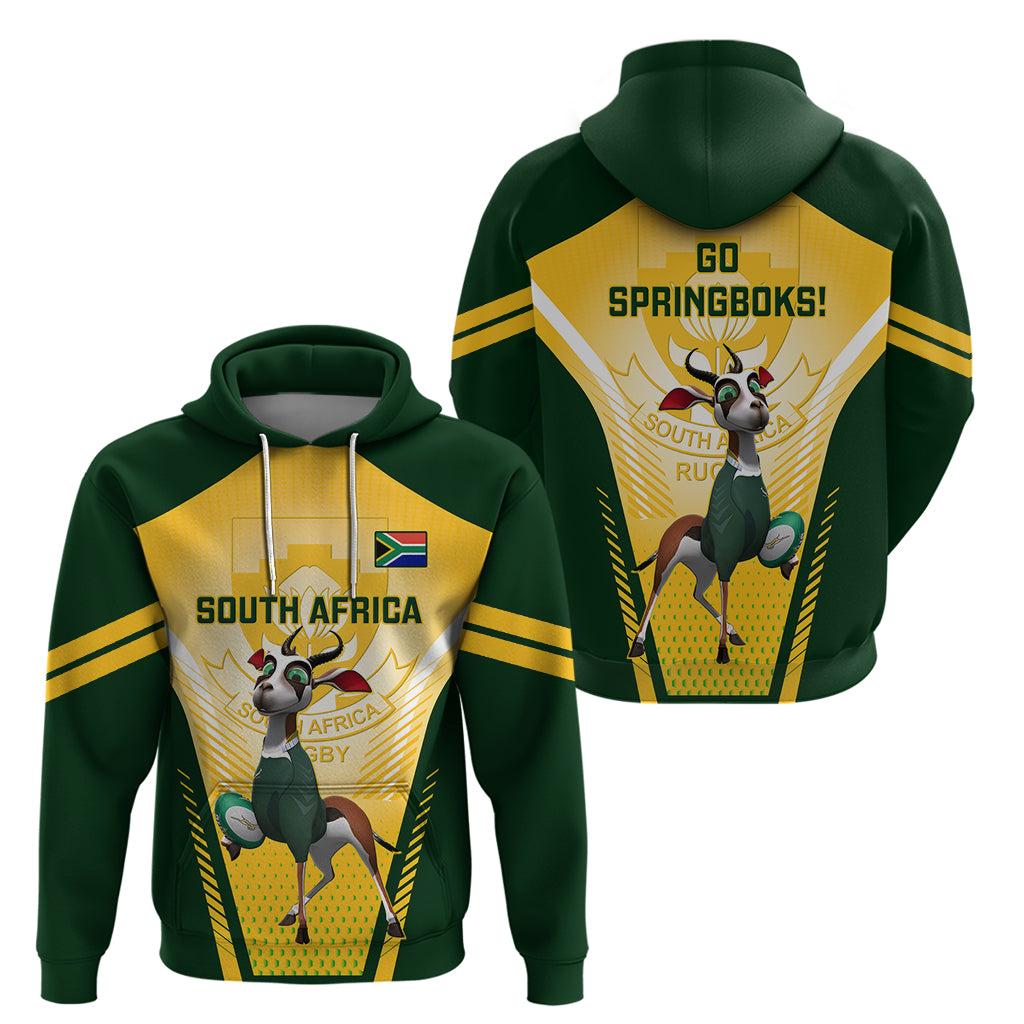 South Africa Rugby Hoodie 2023 World Cup Springboks Mascot LT14