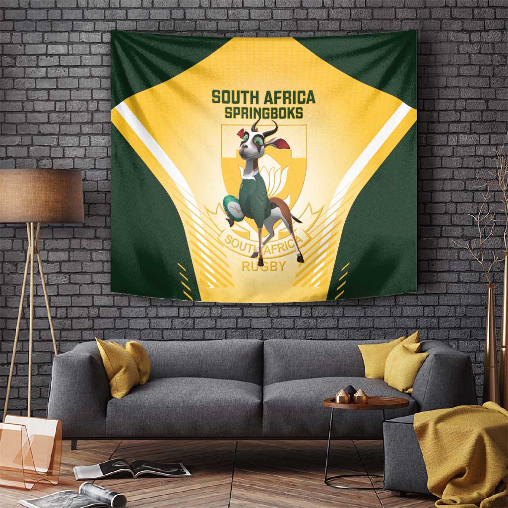 South Africa Rugby Tapestry Cute Springboks Mascot LT14