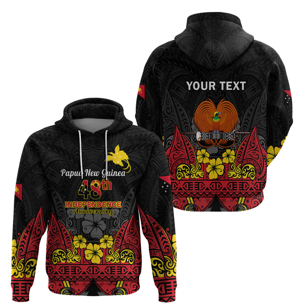 Personalised Independence Day Papua New Guinea Hoodie PNG Bird of Paradise 48th Anniversary LT14