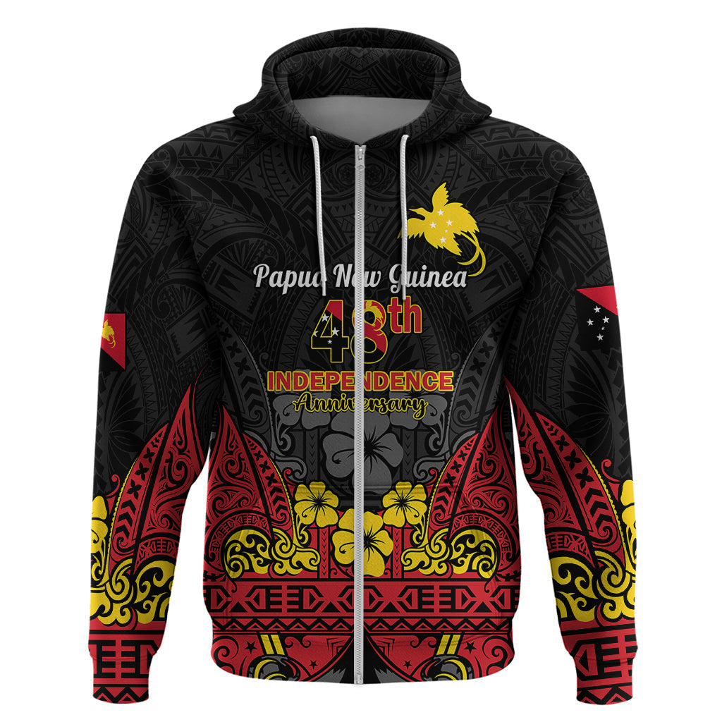 Personalised Independence Day Papua New Guinea Hoodie PNG Bird of Paradise 48th Anniversary LT14