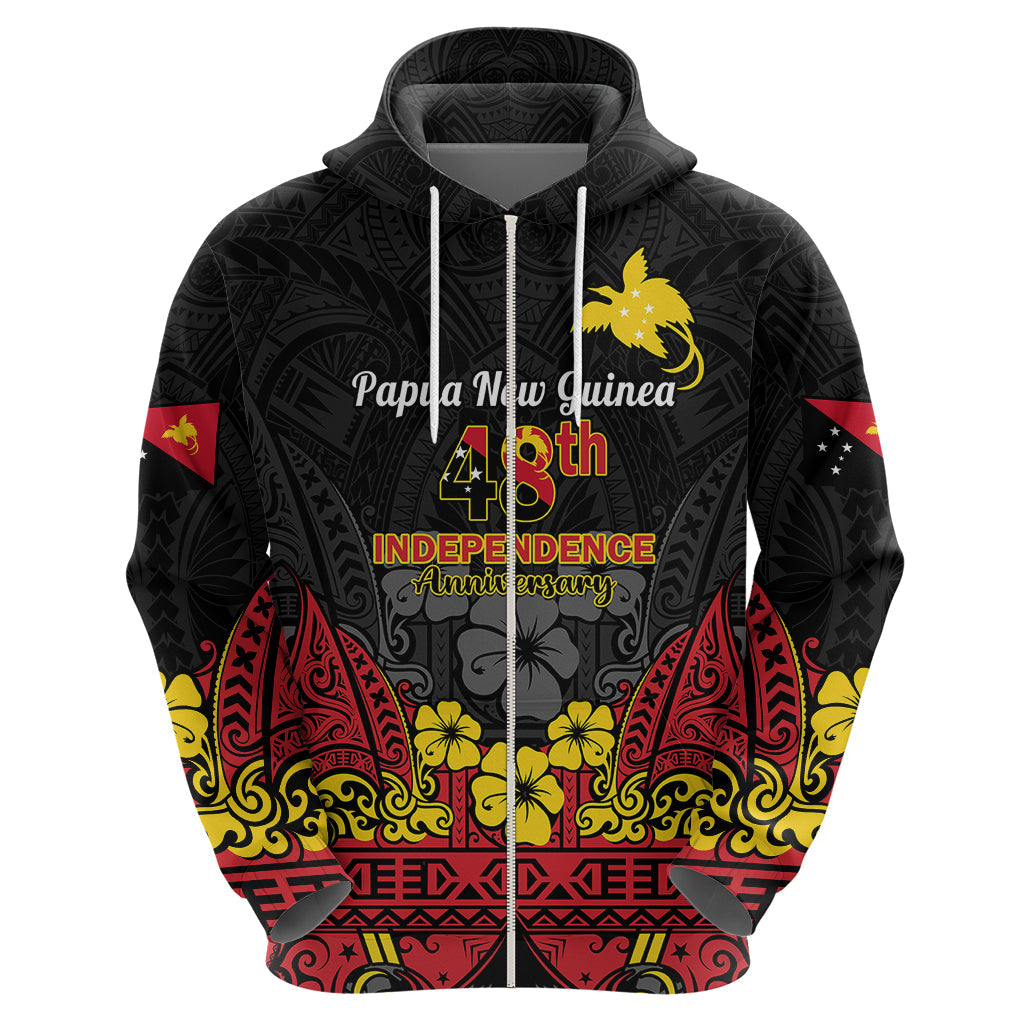 Personalised Independence Day Papua New Guinea Hoodie PNG Bird of Paradise 48th Anniversary LT14