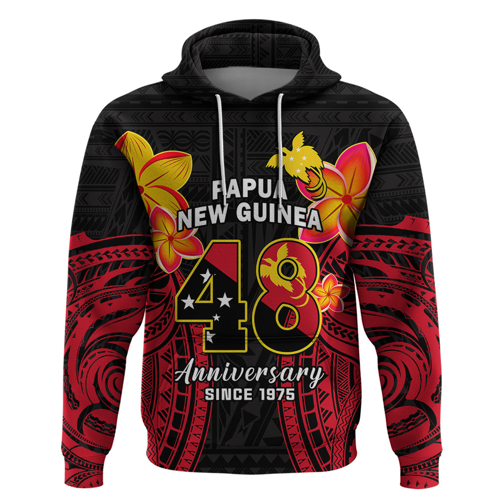 Polynesian Pride Independence PNG Hoodie Papua New Guinea Since 1975 LT14