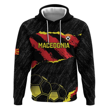 Custom Macedonia Football Hoodie Go Champions Risovi LT14