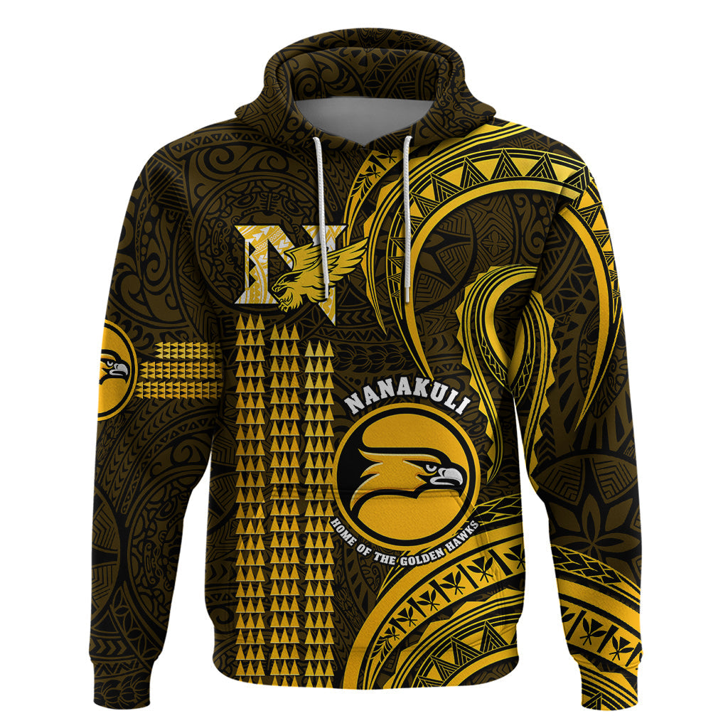 Hawaii Nanakuli High And Intermediate School Hoodie Polynesian Kakau Pattern LT14