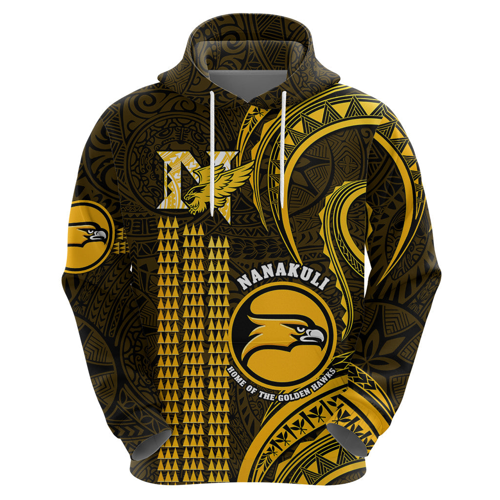 Hawaii Nanakuli High And Intermediate School Hoodie Polynesian Kakau Pattern LT14