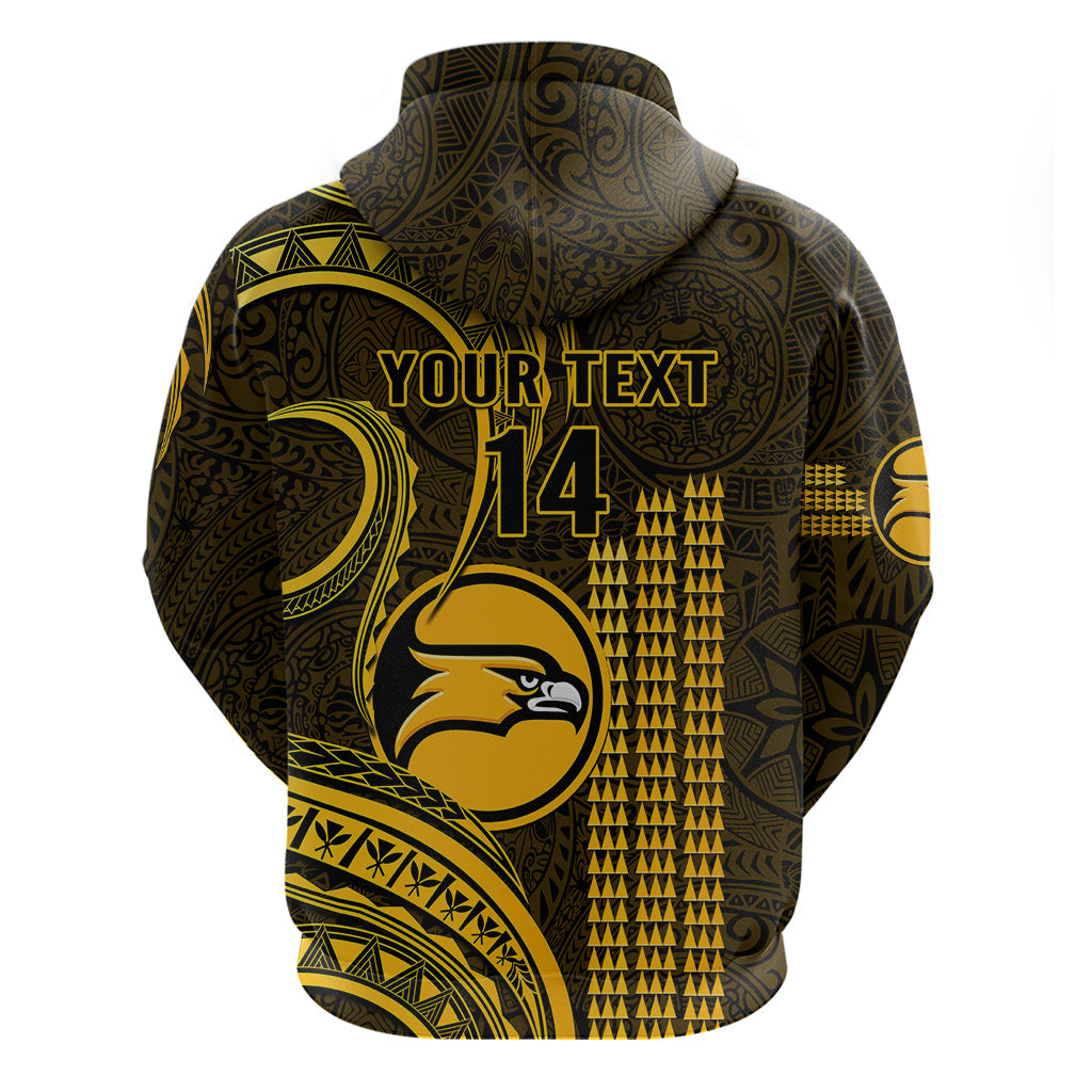 Personalised Hawaii Nanakuli High And Intermediate School Hoodie Polynesian Kakau Pattern LT14
