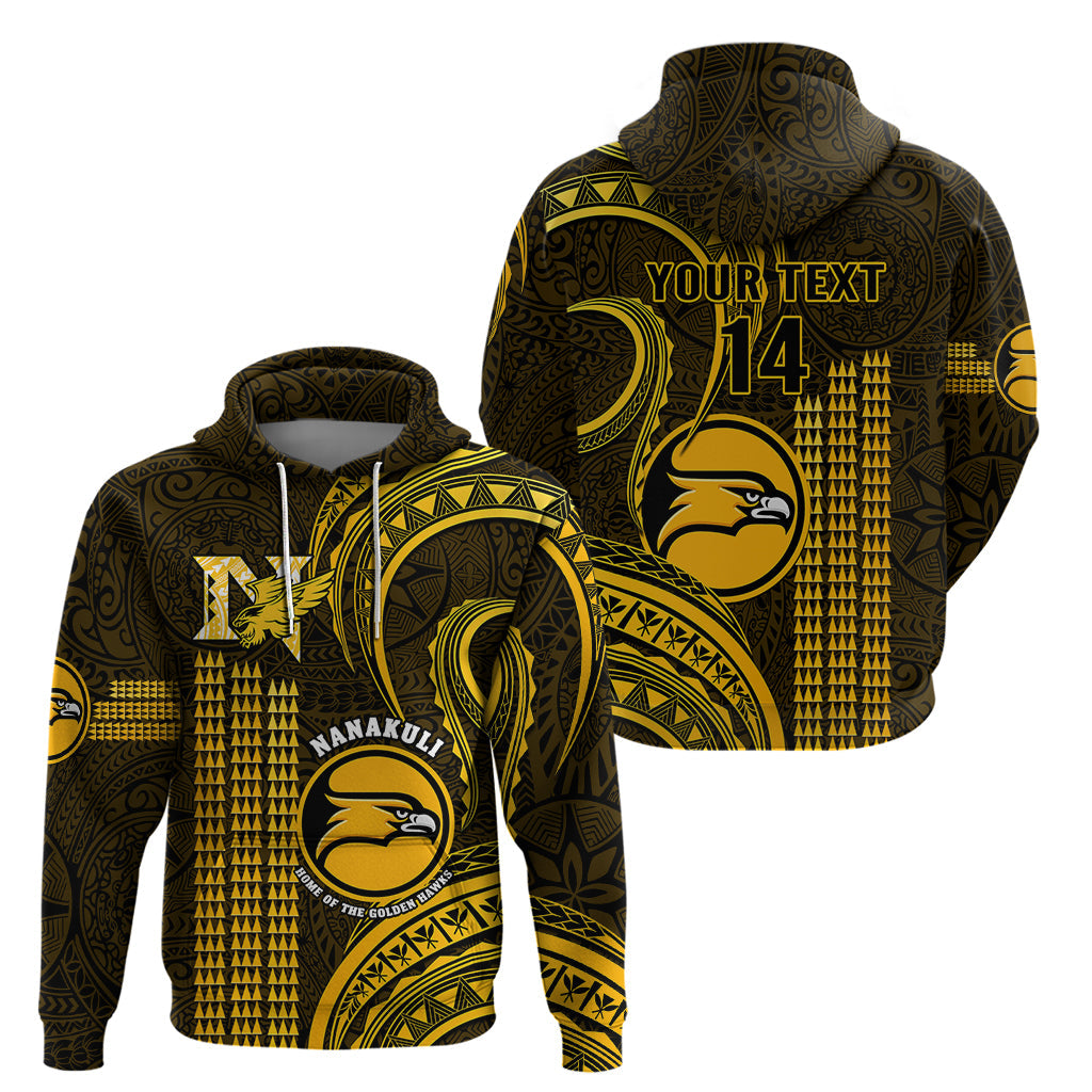 Personalised Hawaii Nanakuli High And Intermediate School Hoodie Polynesian Kakau Pattern LT14