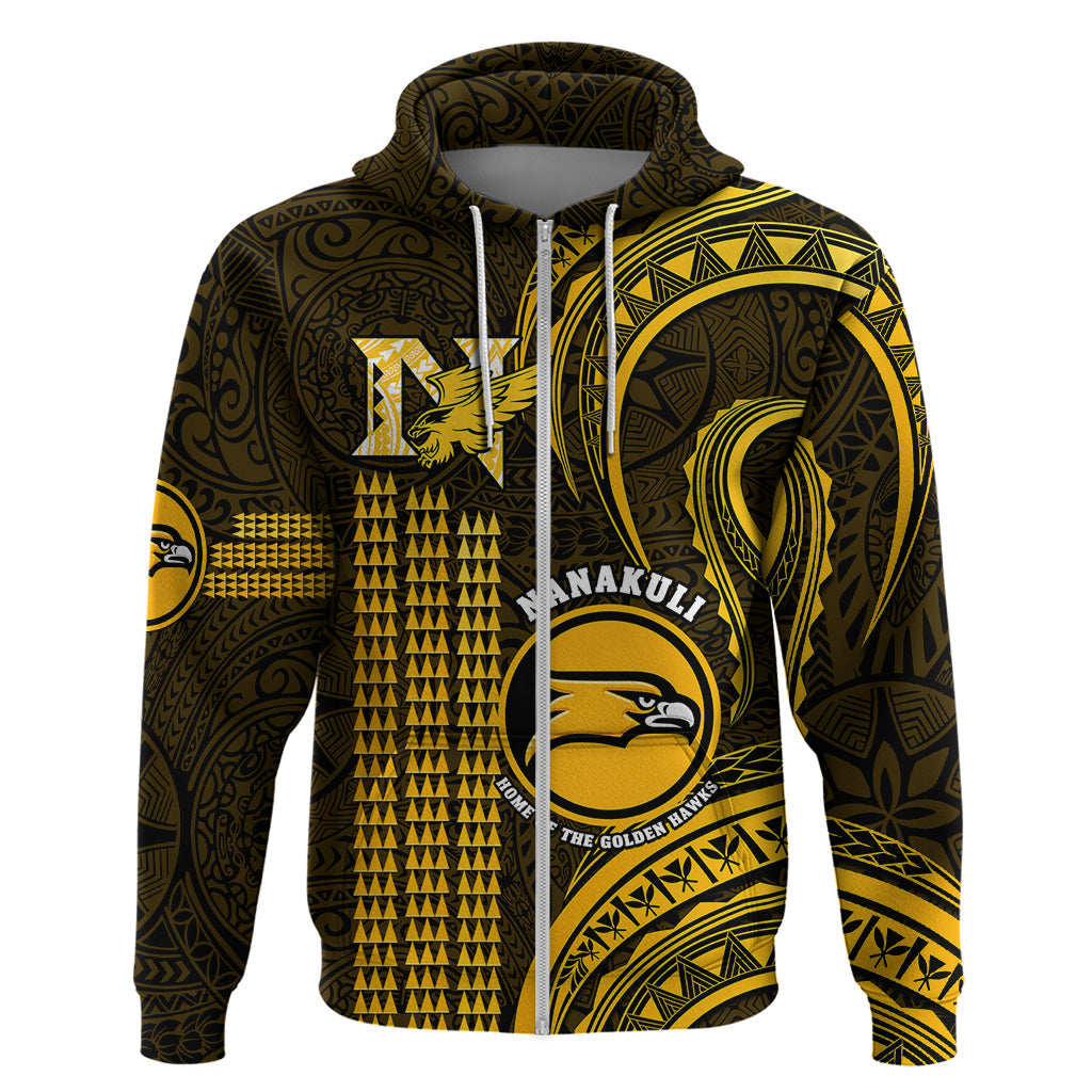 Personalised Hawaii Nanakuli High And Intermediate School Hoodie Polynesian Kakau Pattern LT14