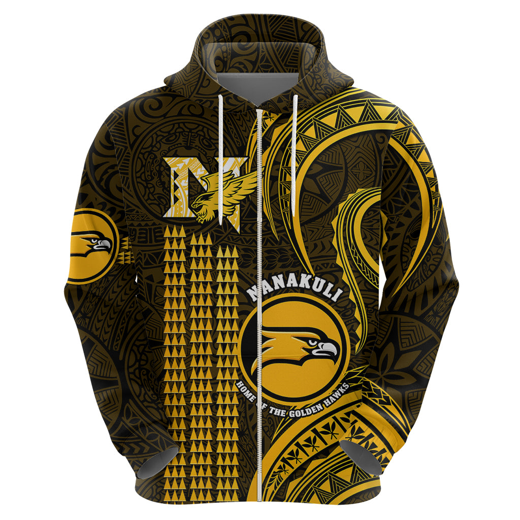 Personalised Hawaii Nanakuli High And Intermediate School Hoodie Polynesian Kakau Pattern LT14