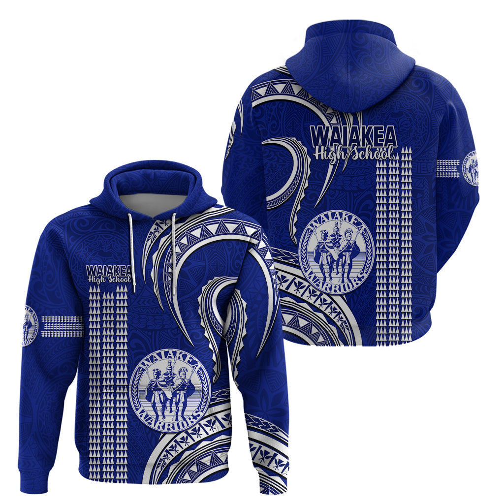 Hawaii Waiakea High School Hoodie Polynesian Kakau Pattern LT14