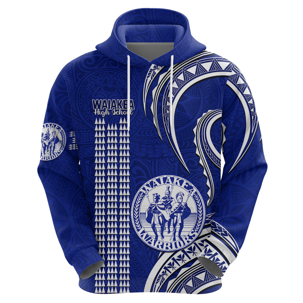 Hawaii Waiakea High School Hoodie Polynesian Kakau Pattern LT14