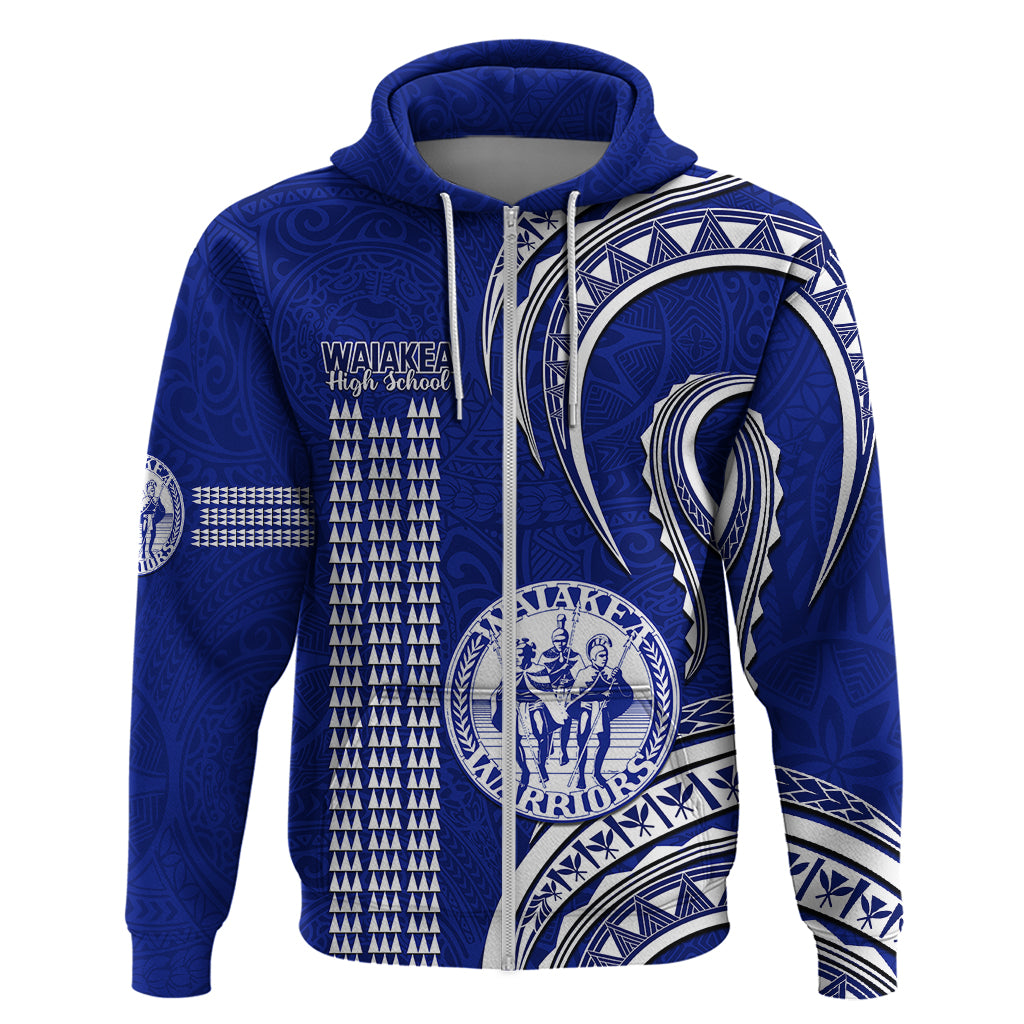 Personalised Hawaii Waiakea High School Hoodie Polynesian Kakau Pattern LT14