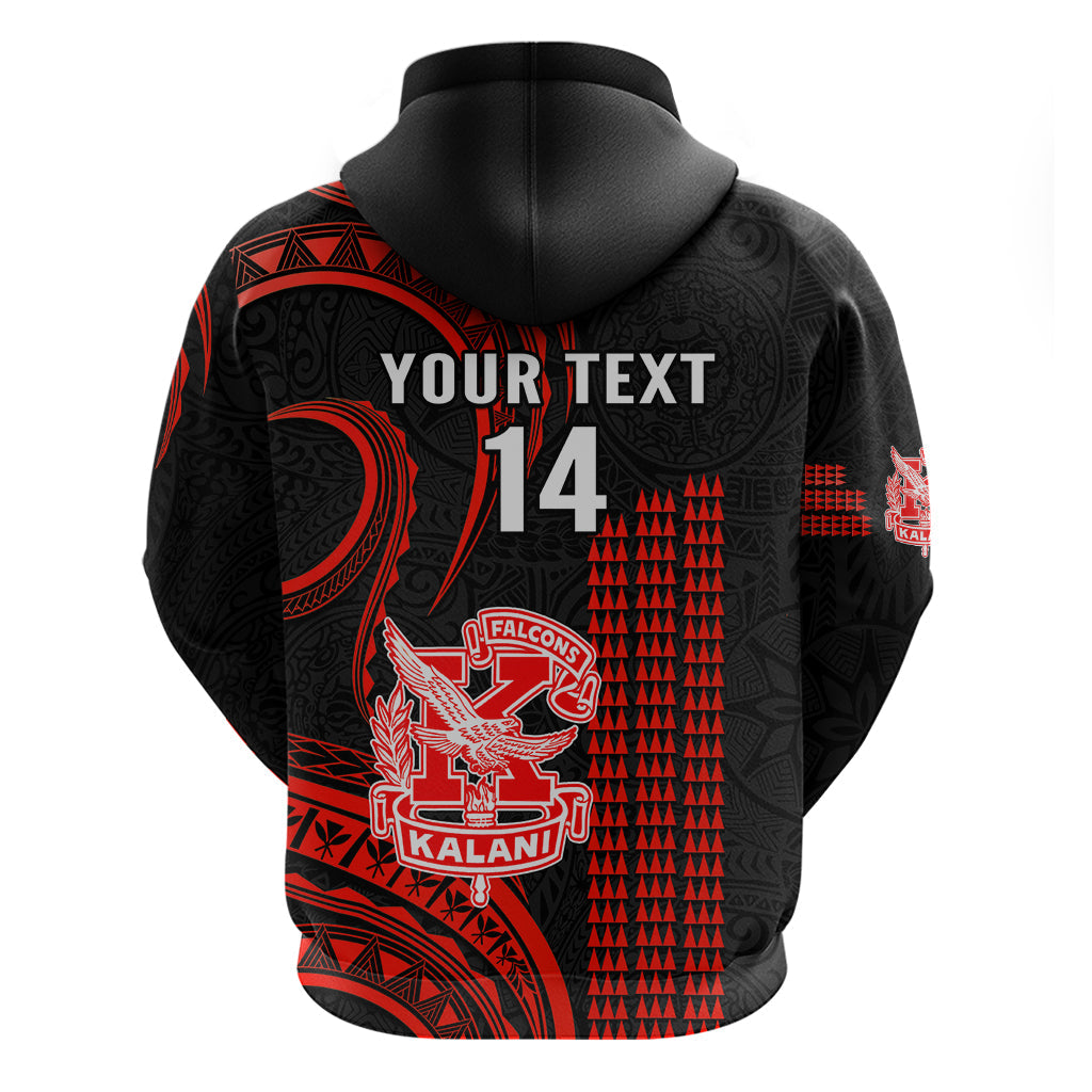 Personalised Hawaii Kalani High School Hoodie Polynesian Kakau Pattern LT14