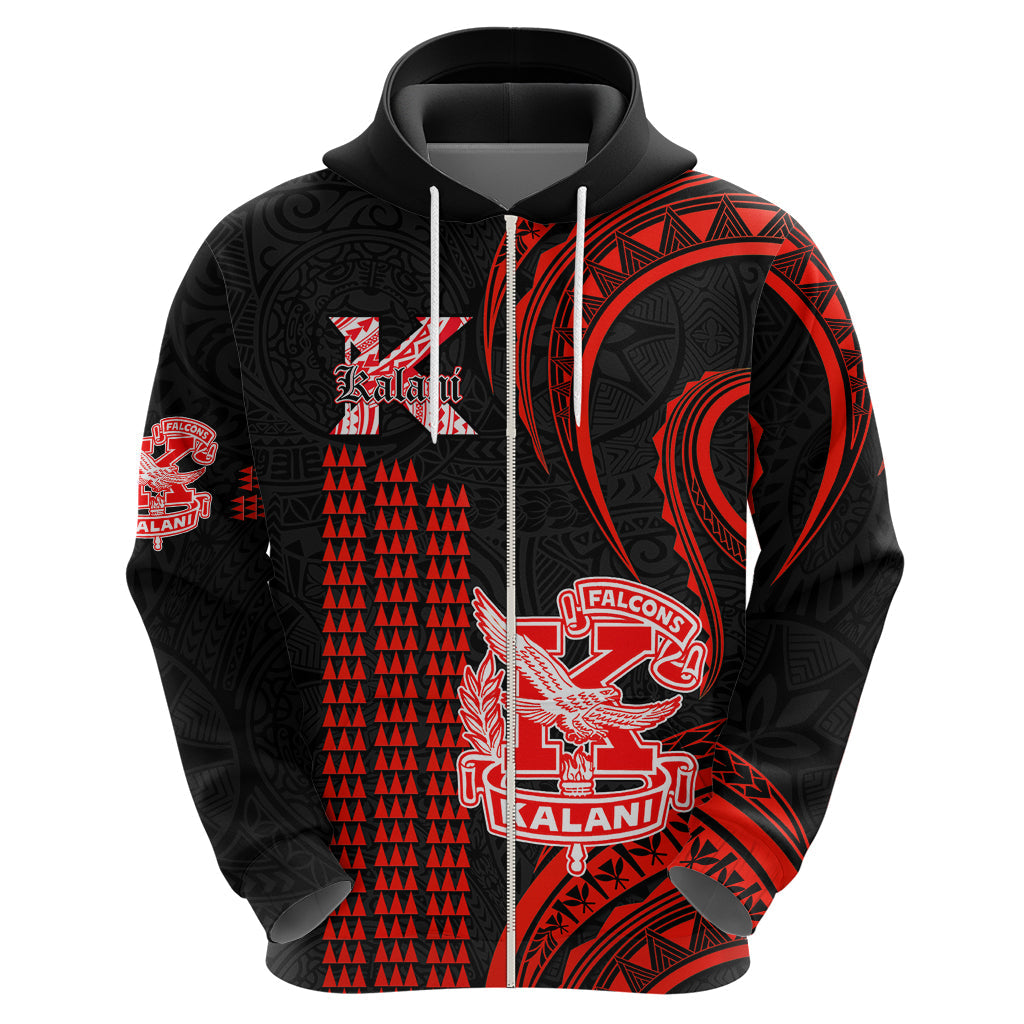 Personalised Hawaii Kalani High School Hoodie Polynesian Kakau Pattern LT14