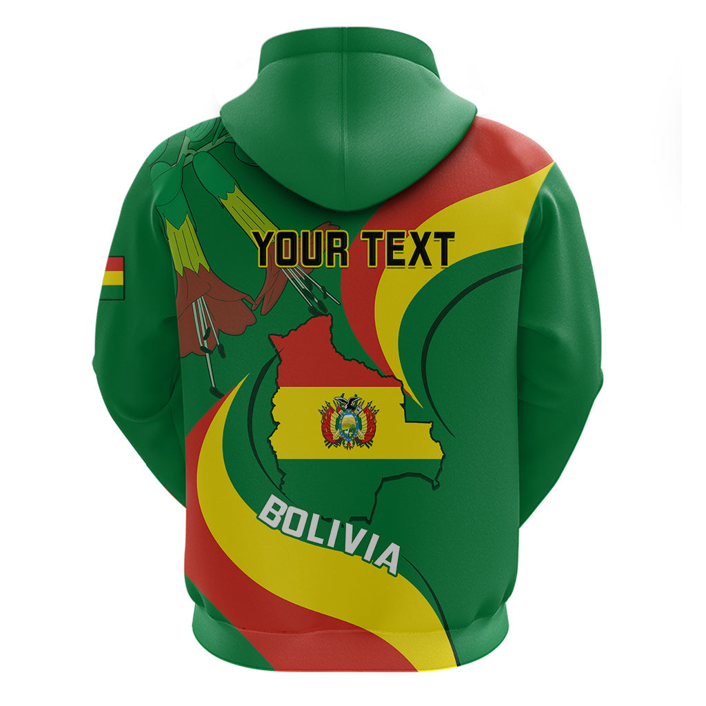 Personalised Bolivia Hoodie Bolivian Kantuta Happy 198th Independence Day LT14