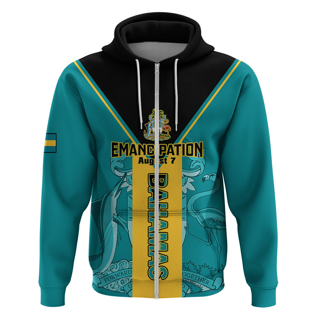 Personalised Bahamas Hoodie Happy Bahamian Emancipation Day LT14