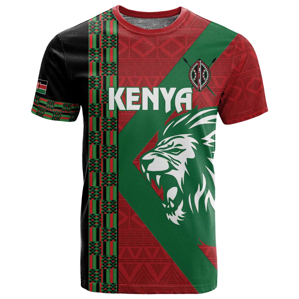 Afro Kenya Rugby Custom T shirt Go Lionesses - African Pattern LT14