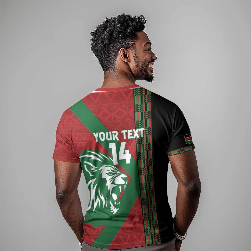 Afro Kenya Rugby Custom T shirt Go Lionesses - African Pattern LT14