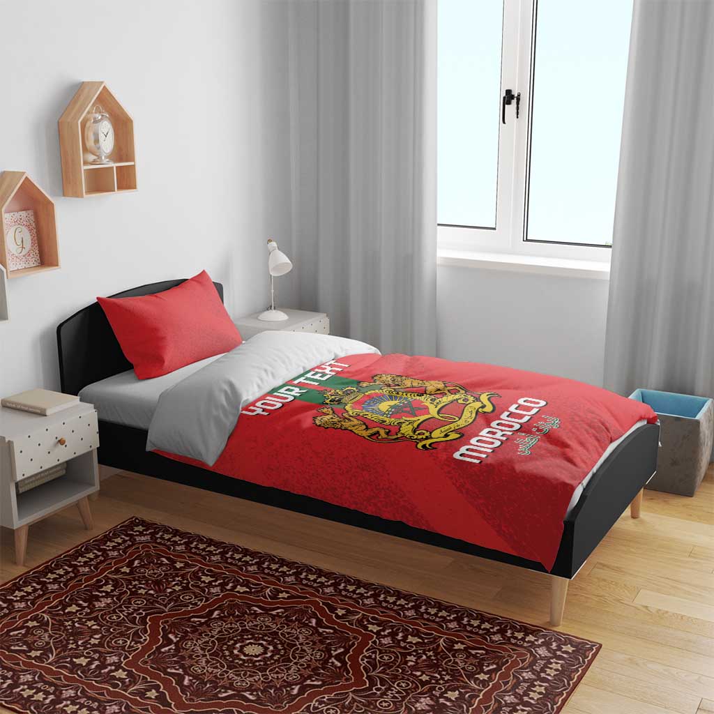 Custom Morocco Football Bedding Set Go Lionesses of Atlas LT14
