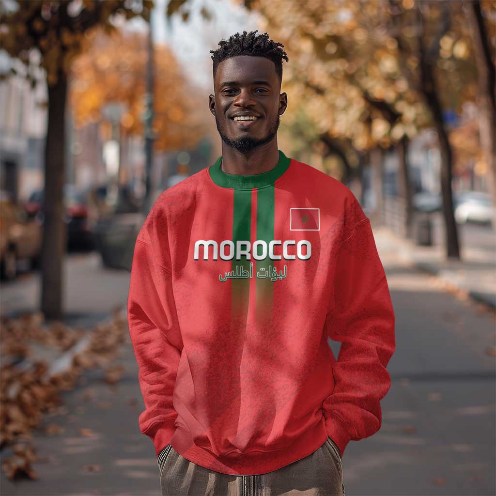 Custom Morocco Football Sweatshirt Go Lionesses of Atlas LT14