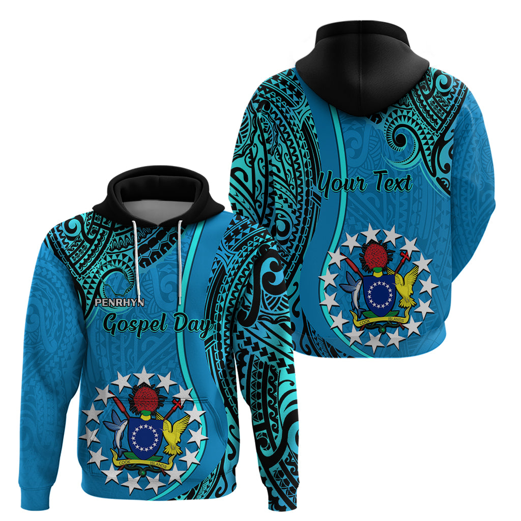 Personalised 13 March Penrhyn Island Gospel Day Hoodie Cook Islands Tribal Pattern LT14