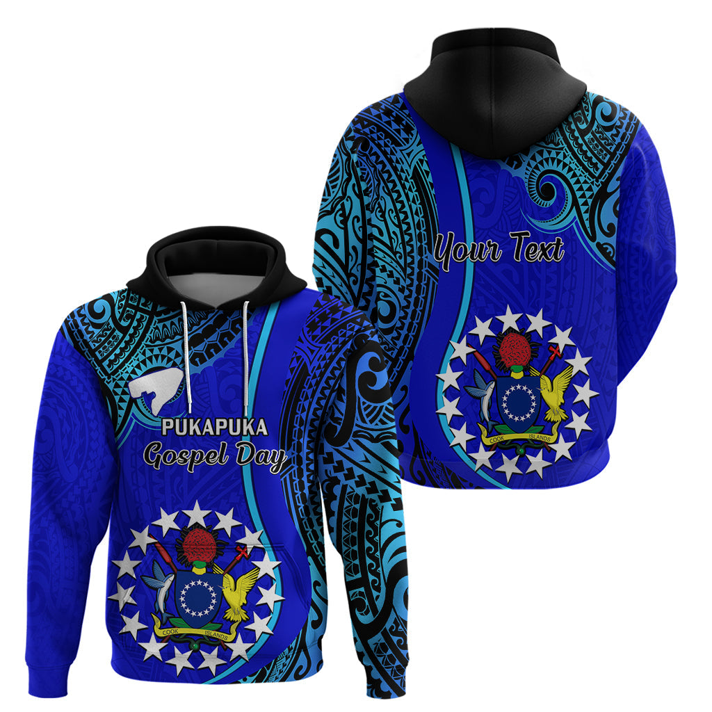 Personalised 8 December Pukapuka Island Gospel Day Hoodie Cook Islands Tribal Pattern LT14