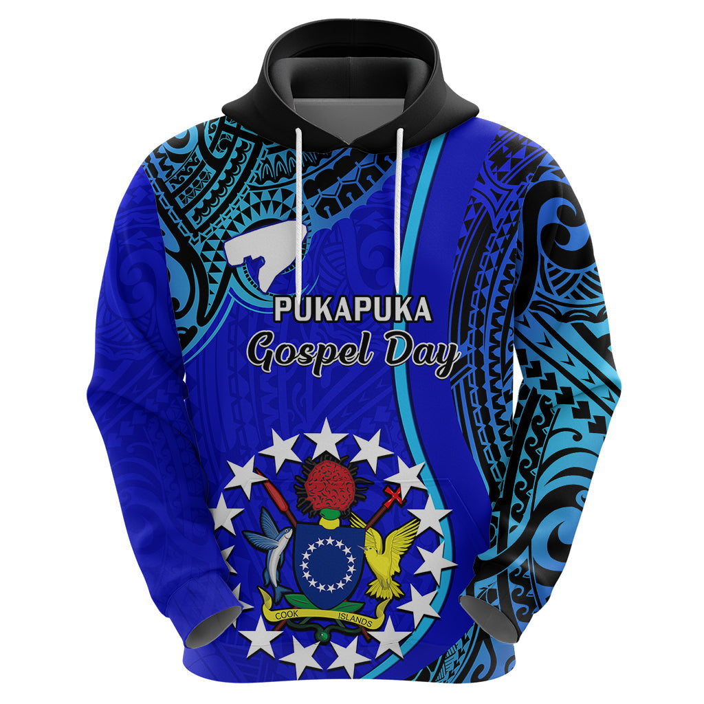 Personalised 8 December Pukapuka Island Gospel Day Hoodie Cook Islands Tribal Pattern LT14