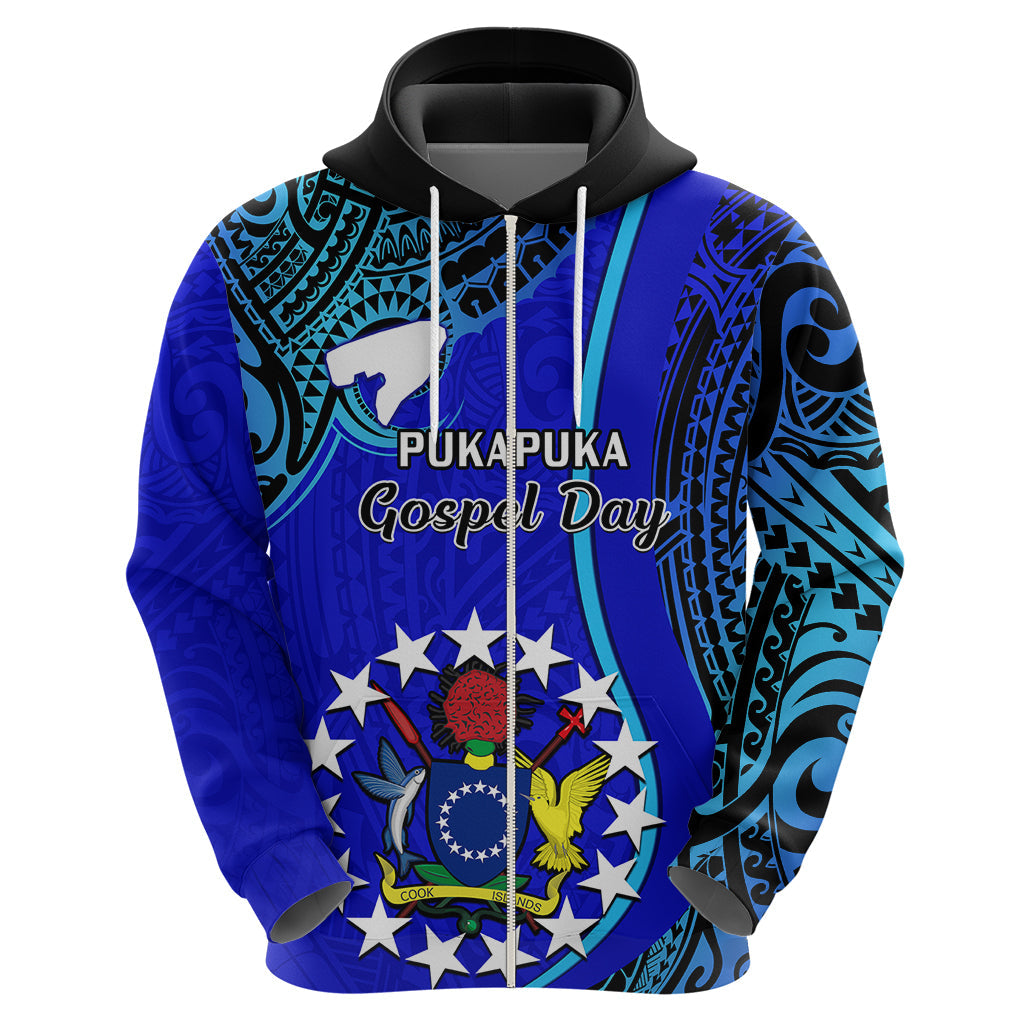 Personalised 8 December Pukapuka Island Gospel Day Hoodie Cook Islands Tribal Pattern LT14