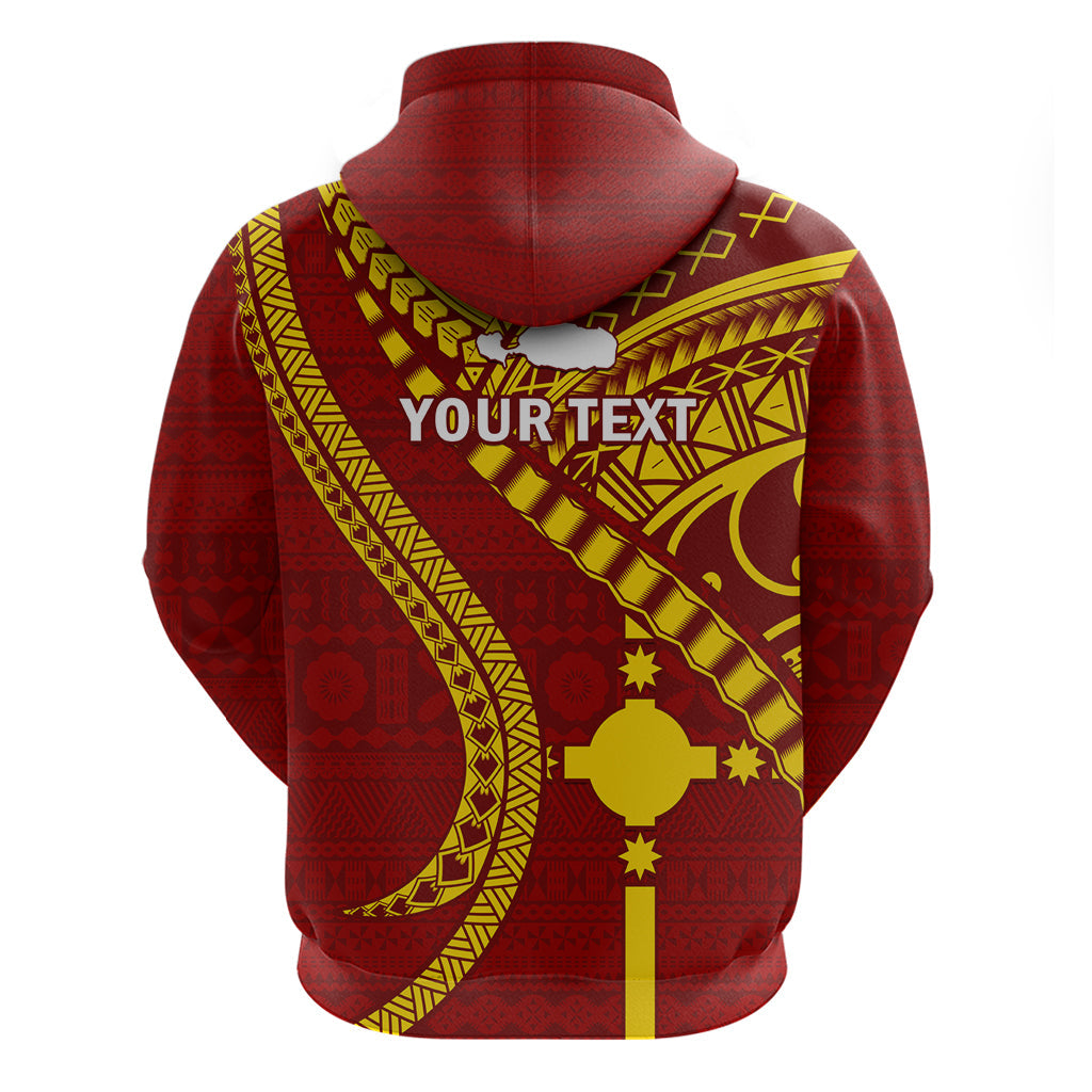 Personalised Fiji Rotuma Hoodie Fijian Tapa Pattern LT14