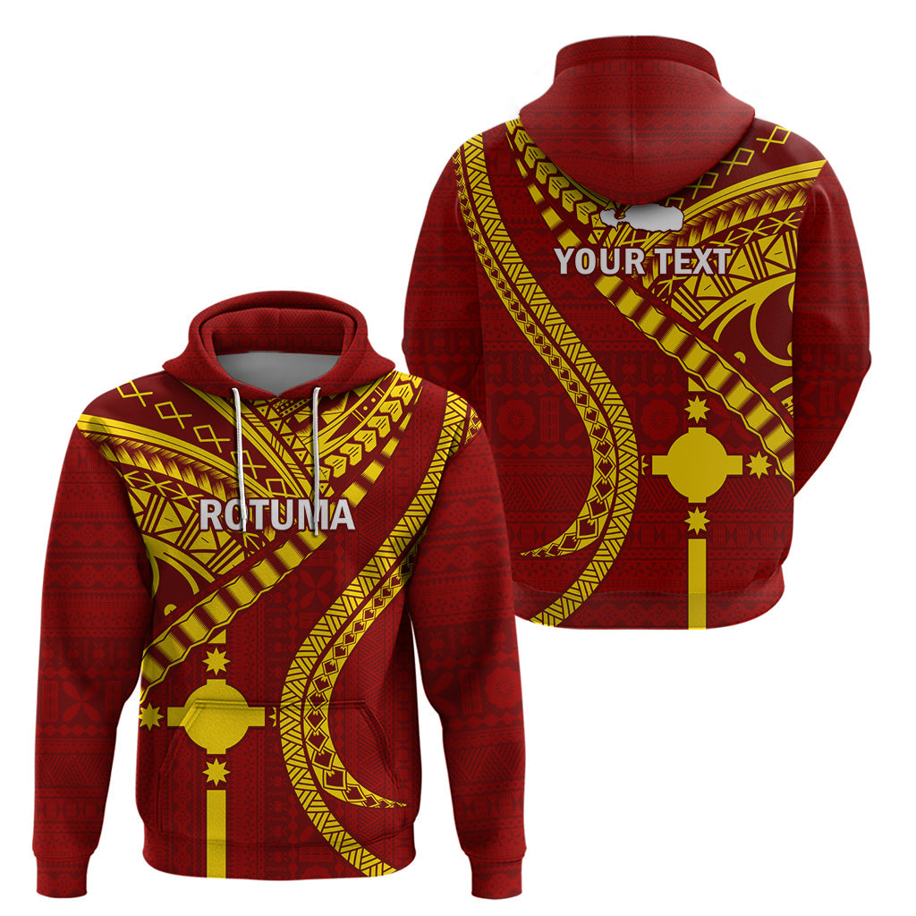 Personalised Fiji Rotuma Hoodie Fijian Tapa Pattern LT14