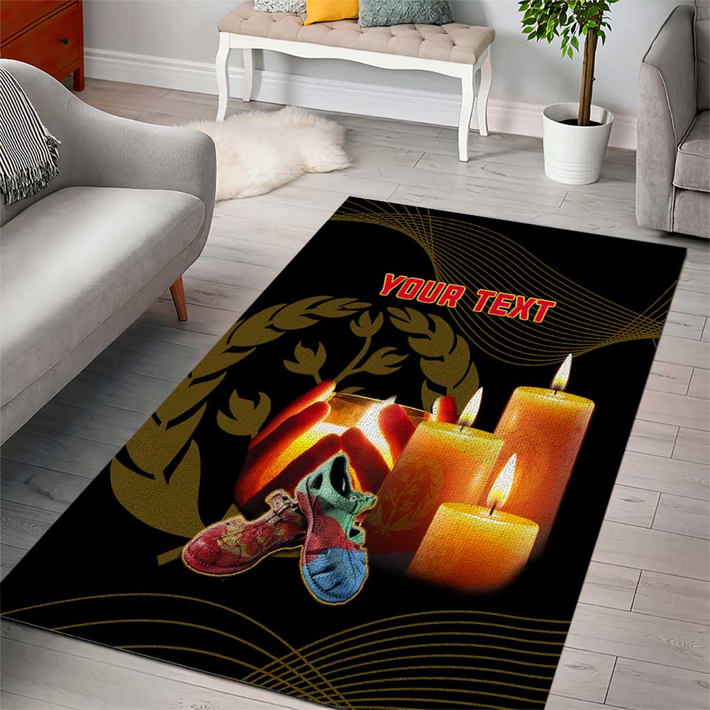 Personalised 20 June Eritrea Martyrs Day Area Rug Glory To Our Martyrs LT14