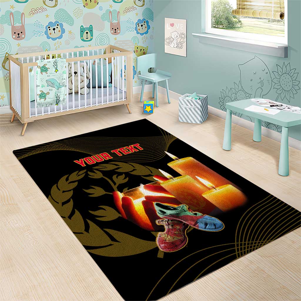 Personalised 20 June Eritrea Martyrs Day Area Rug Glory To Our Martyrs LT14