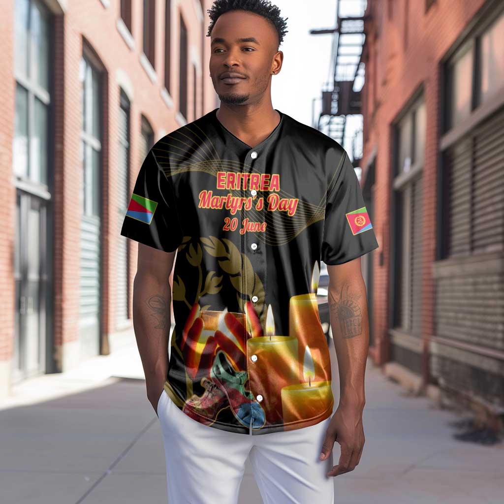 Personalised 20 June Eritrea Martyrs Day Baseball Jersey Glory To Our Martyrs LT14