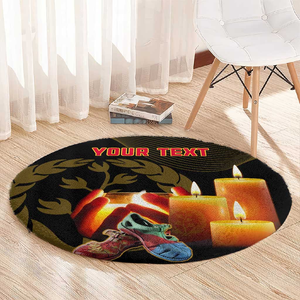 Personalised 20 June Eritrea Martyrs Day Round Carpet Glory To Our Martyrs LT14