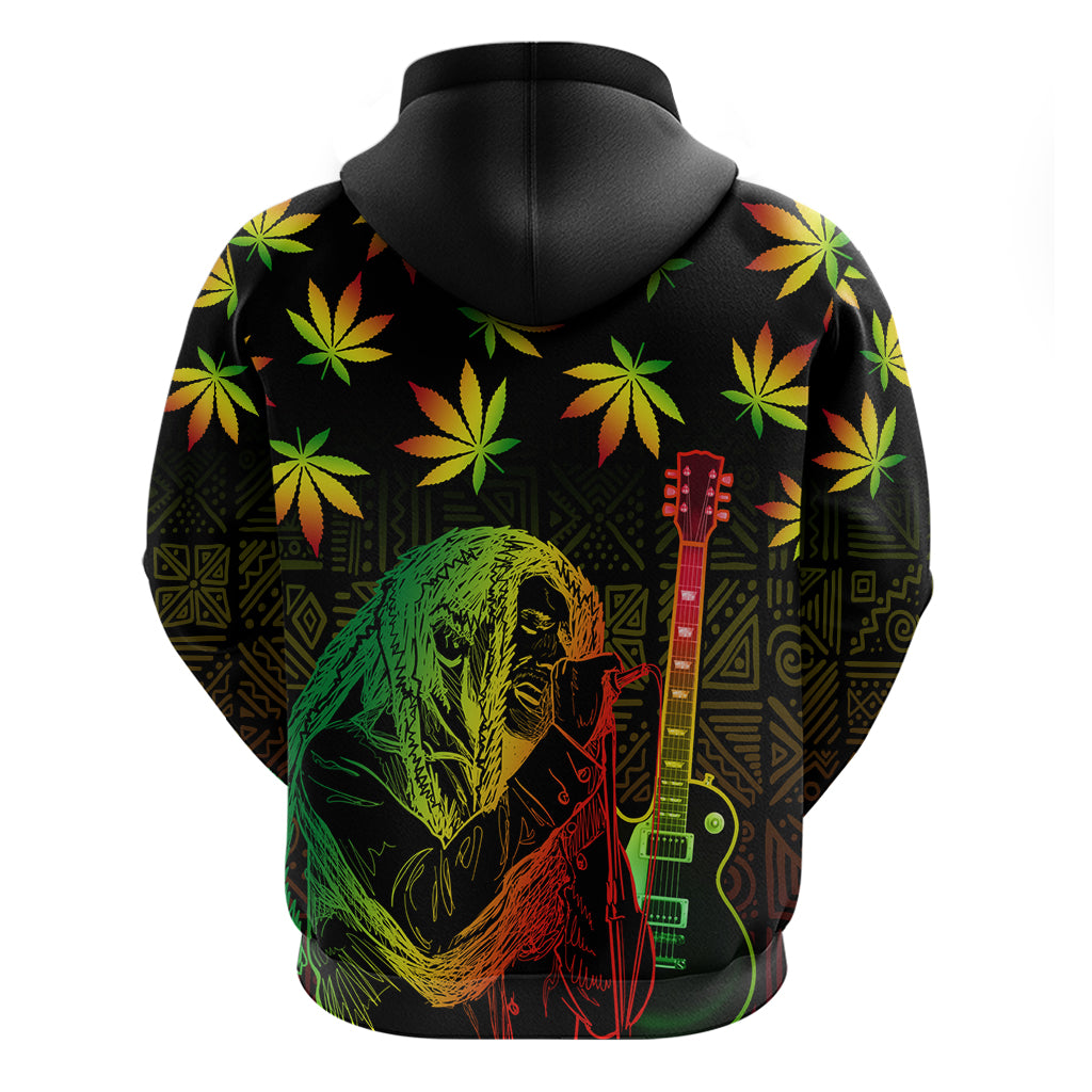 Jamaica Legend Bob Day Hoodie One Love Jamaican Reggae African Pattern LT14