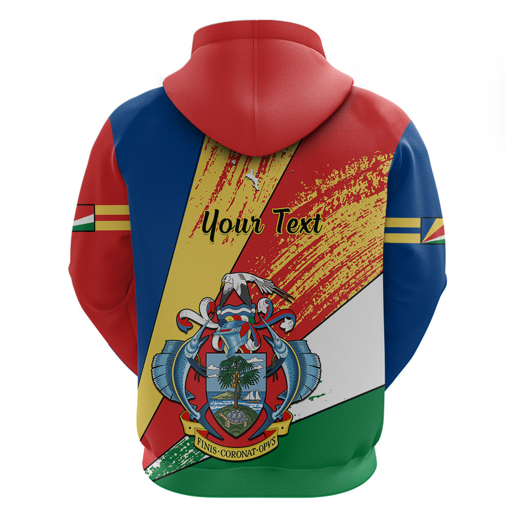 Personalised 29 June Seychelles Independence Day Hoodie Flag Style LT14