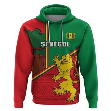 Senegal Football Hoodie 2024 Go Champions Lions De La Teranga LT14