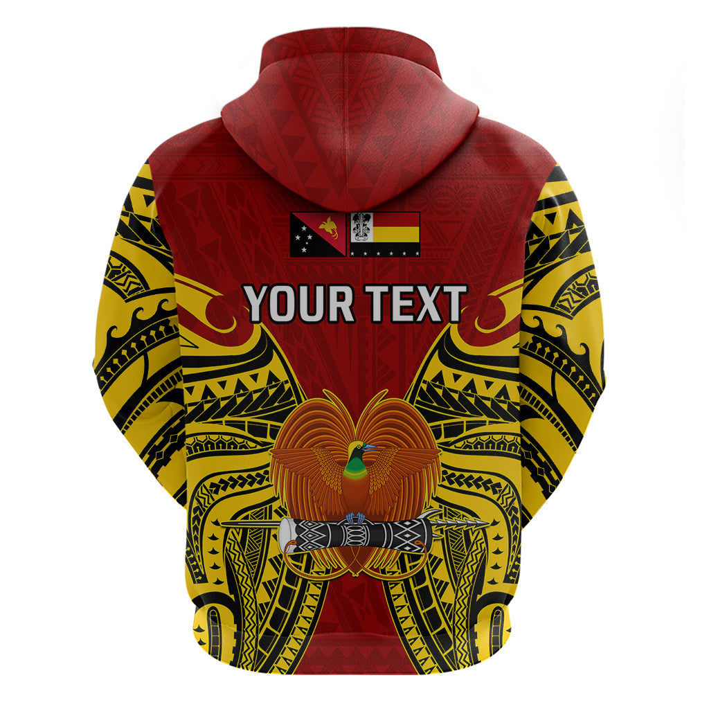 Custom Papua New Guinea Hoodie Madang Province Mix Coat Of Arms Polynesian Art LT14