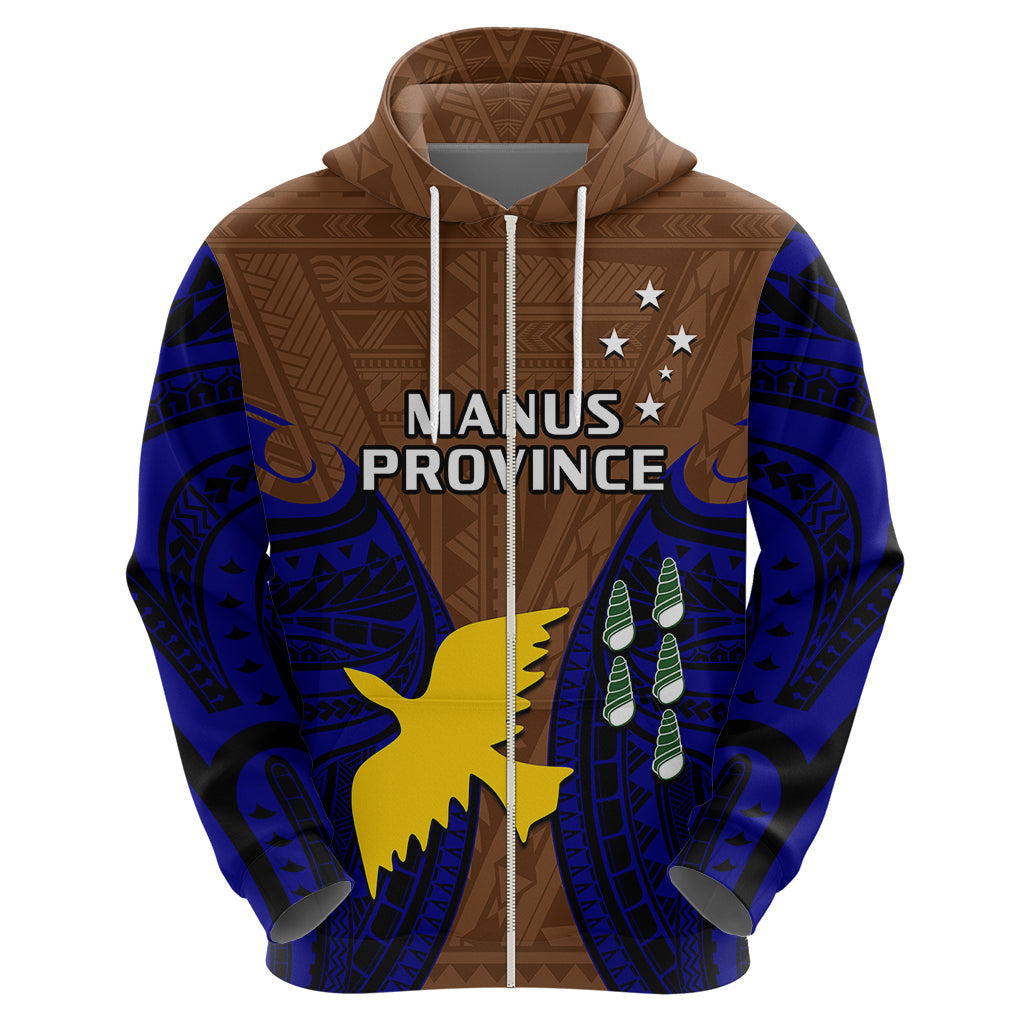 Papua New Guinea Hoodie Manus Province Mix Coat Of Arms Polynesian Art LT14