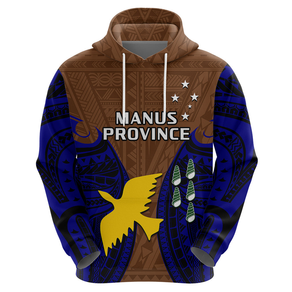 Custom Papua New Guinea Hoodie Manus Province Mix Coat Of Arms Polynesian Art LT14