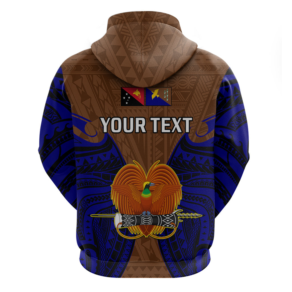 Custom Papua New Guinea Hoodie Manus Province Mix Coat Of Arms Polynesian Art LT14