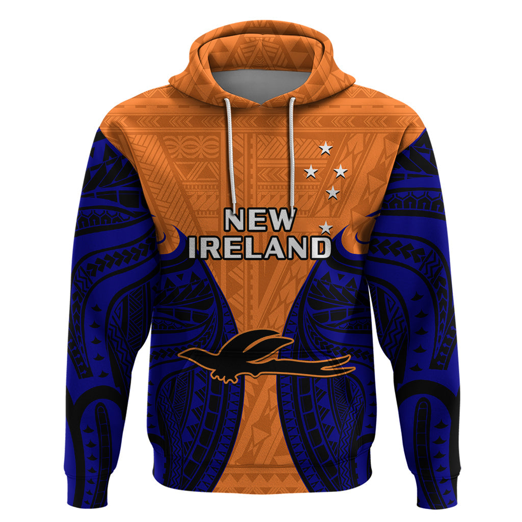 Papua New Guinea Hoodie New Ireland Province Mix Coat Of Arms Polynesian Art LT14