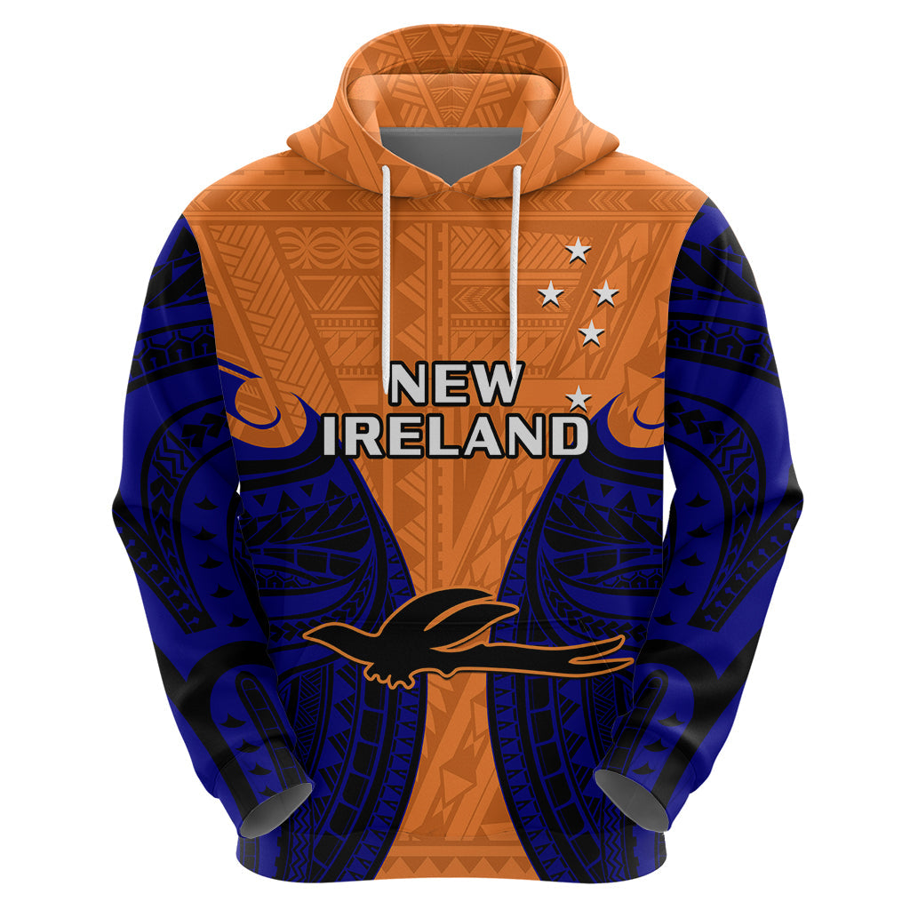 Papua New Guinea Hoodie New Ireland Province Mix Coat Of Arms Polynesian Art LT14