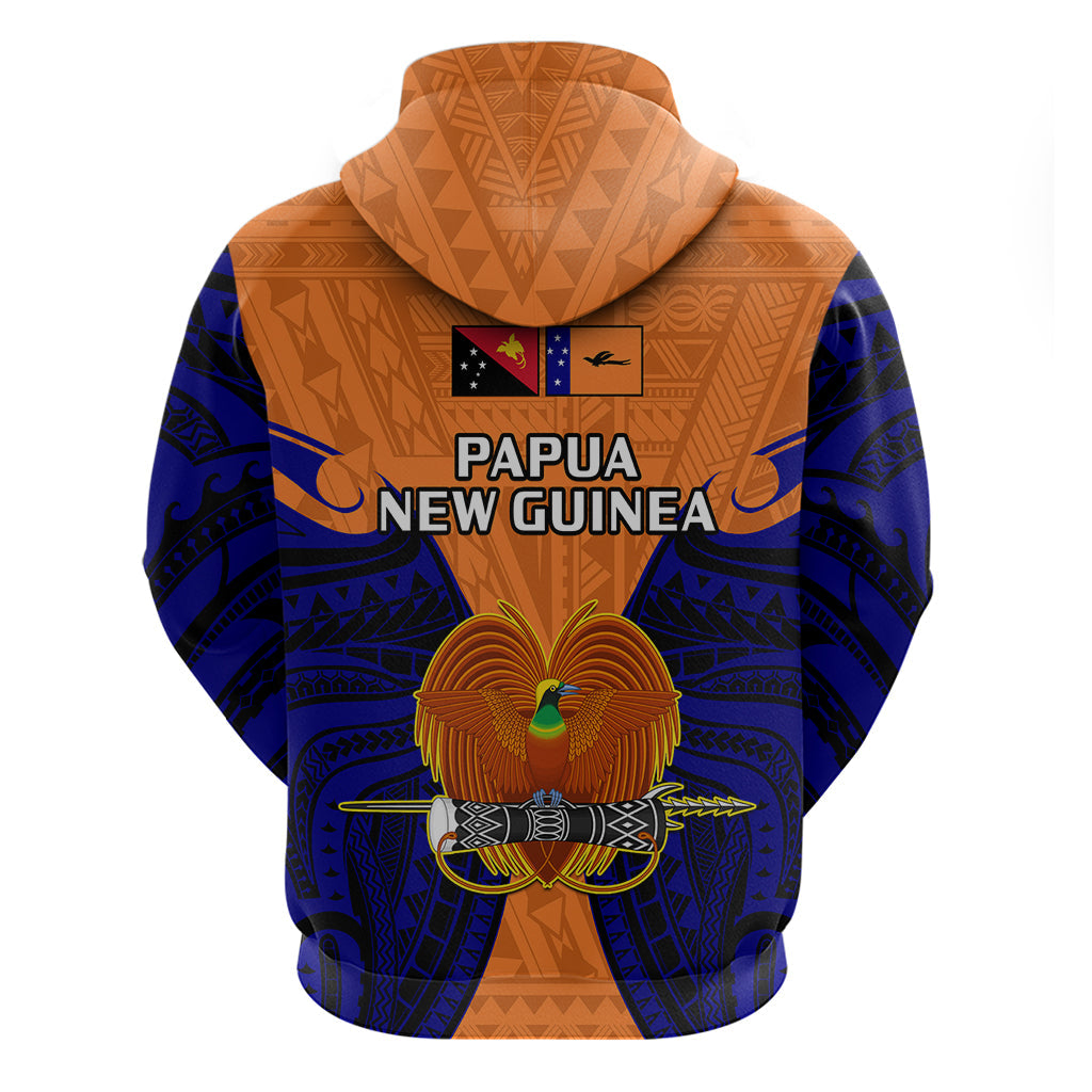 Papua New Guinea Hoodie New Ireland Province Mix Coat Of Arms Polynesian Art LT14
