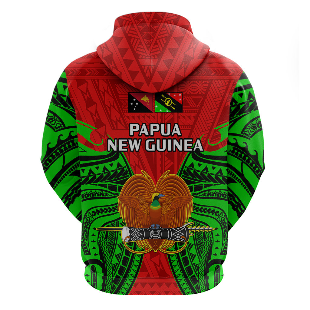 Papua New Guinea Hoodie Southern Highlands Province Mix Coat Of Arms Polynesian Art LT14